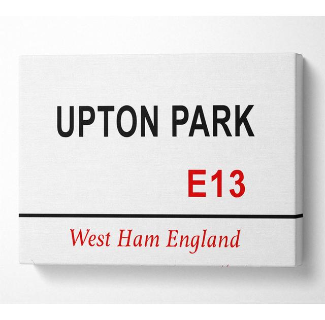 Upton Park Signs - Wrapped Canvas Art Prints Happy Larry Size: 81cm H x 121.9cm W x 10cm D on Productcaster.