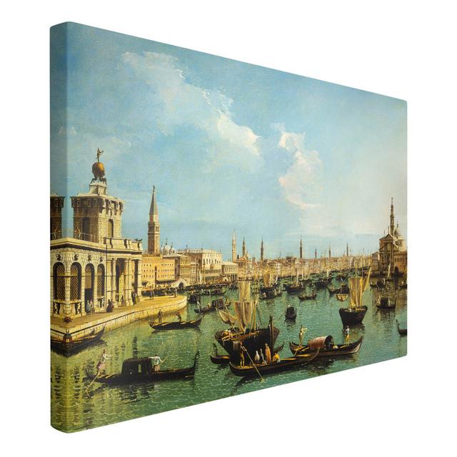 Bernardo Bellotto, Bacino Di San Marco Venice - Wrapped Canvas Painting Longshore Tides Format: Canvas 260g/m², Size: 60cm H x 90cm W on Productcaster.