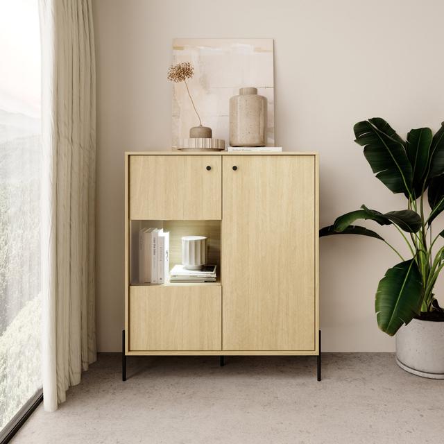 Lunnete Console Display Cabinet with Lighting 17 Stories on Productcaster.