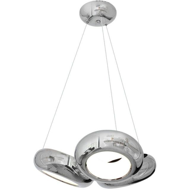 Breunna 3 - Light Chrome LED Dome Pendant Metro Lane on Productcaster.