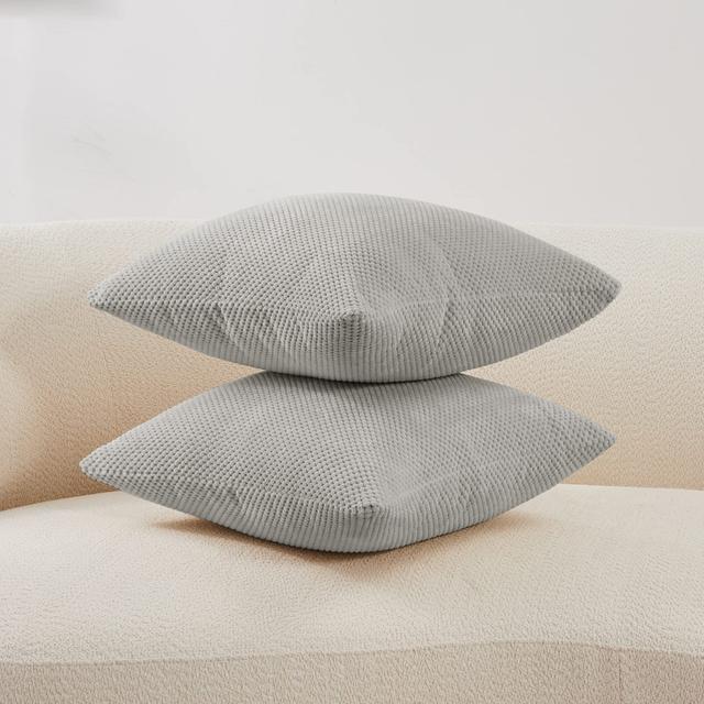 Anajee Light Grey Square Throw Cushion Cover Latitude Run Size: 60cm H x 60cm W on Productcaster.