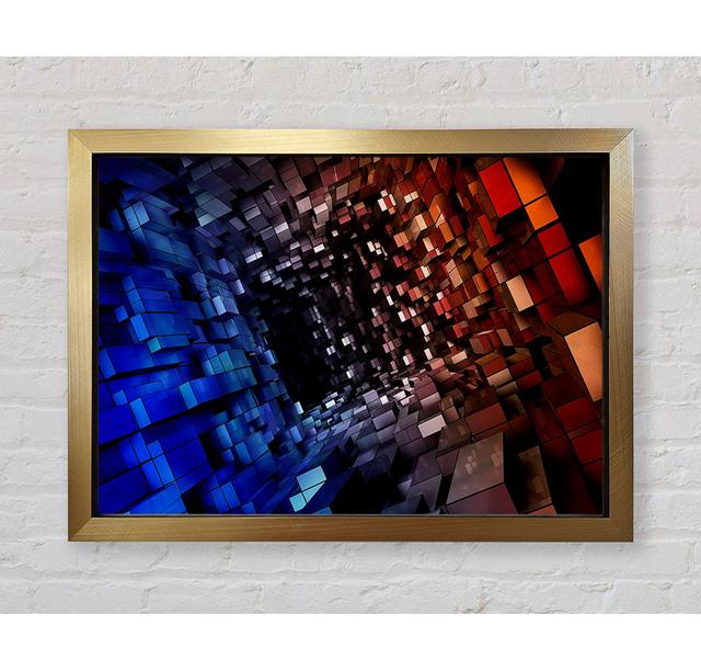 Abstract Tunnel Framed Print Bright Star Size: 42cm H x 59.7cm W x 3.4cm D on Productcaster.