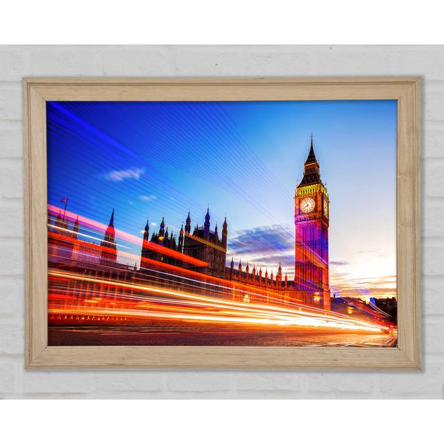 Big Ben Speed Of Light 2 - Single Picture Frame Art Prints Ebern Designs Size: 29.7cm H x 42cm W x 1.5cm D on Productcaster.