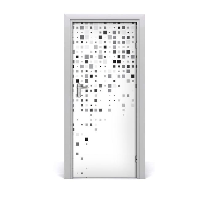 Abstraction Adhesive Squares Door Sticker East Urban Home on Productcaster.