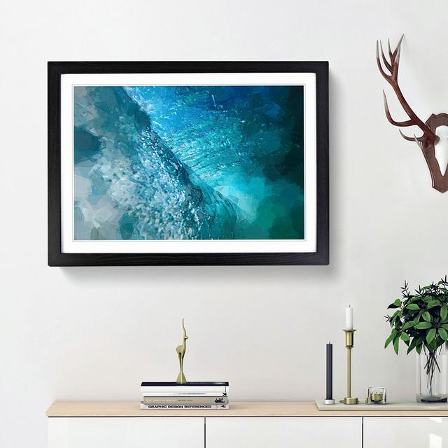 Beautiful Wave in Abstract - Picture Frame Graphic Art Print East Urban Home Frame Option: Black Framed, Size: 48cm H x 65cm W x 2cm D on Productcaster.