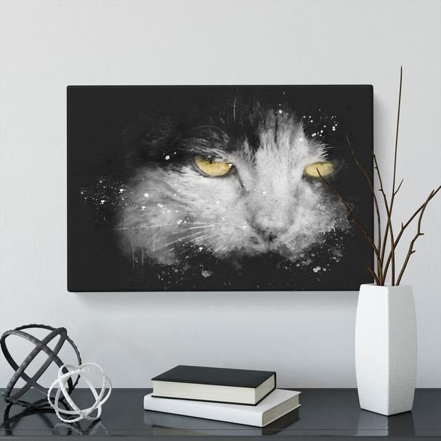 Portrait Of A Cat Vol.4 - Wrapped Canvas Print East Urban Home Size: 40cm H x 60cm W x 3cm D on Productcaster.