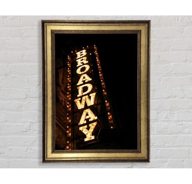 Broadway Lights - Single Picture Frame Art Prints Bright Star Size: 84.1cm H x 59.7cm W x 8cm D on Productcaster.