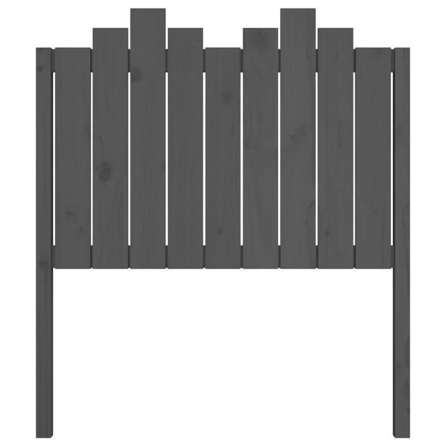 Flemington Solid Wood Headboard Natur Pur Size: 110 x 96 cm, Colour: Grey on Productcaster.