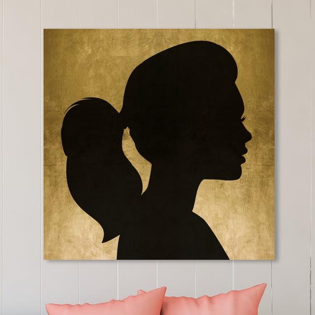 'Portrait of a Golden Lady' Graphic Art on Wrapped Canvas East Urban Home Size: 76.2 cm H x 76.2 cm W x 3.8 cm D on Productcaster.