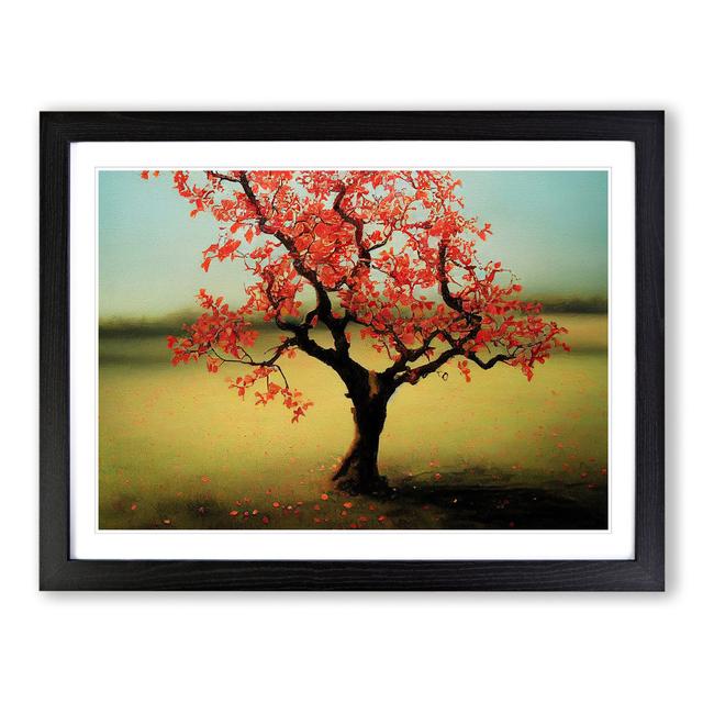 Illuminating Apple Tree - Picture Frame Graphic Art Marlow Home Co. Size: 34cm H x 46cm W x 2cm D, Frame Colour: Black on Productcaster.