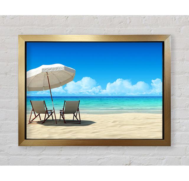 Paradise For Two - Single Picture Frame Art Prints Bright Star Size: 100cm H x 141.4cm W x 3.4cm D on Productcaster.