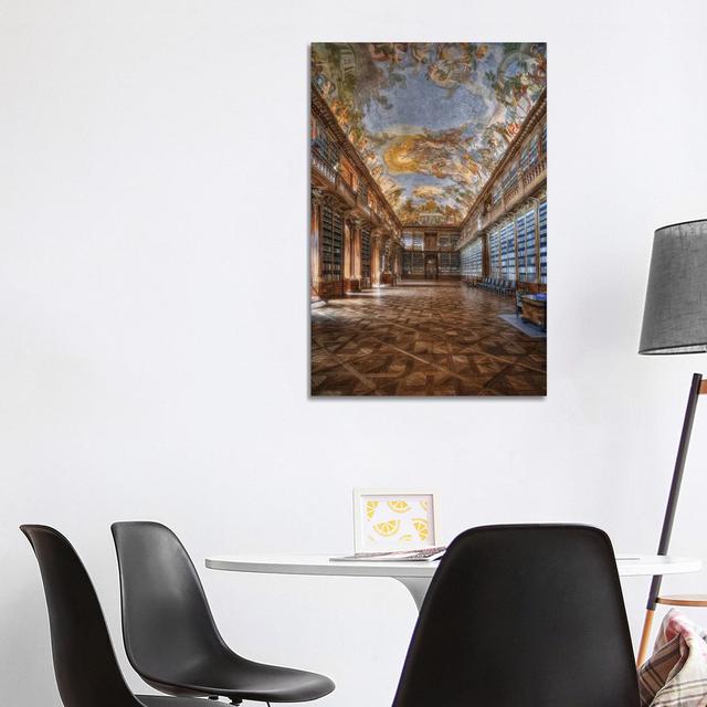 Philosophical Hall Strahov Monastery by Patrick Aurednik - Wrapped Canvas Gallery-Wrapped Canvas Giclée ClassicLiving Size: 101.6cm H x 66.04cm W x 3. on Productcaster.