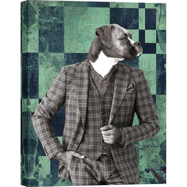 Gentleman 1 (B&W) by Vizlab - Wrapped Canvas Art Prints Happy Larry Size: 100cm H x 70cm W x 4cm D on Productcaster.