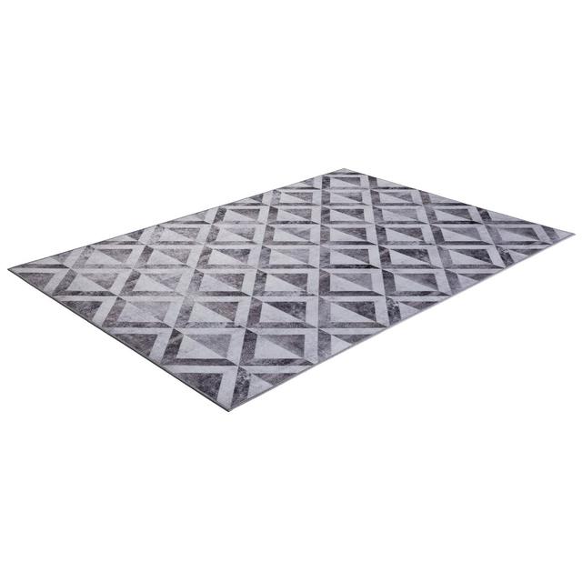 Kol Grey Rug Latitude Run Rug Size: Rectangle 160 x 230cm on Productcaster.