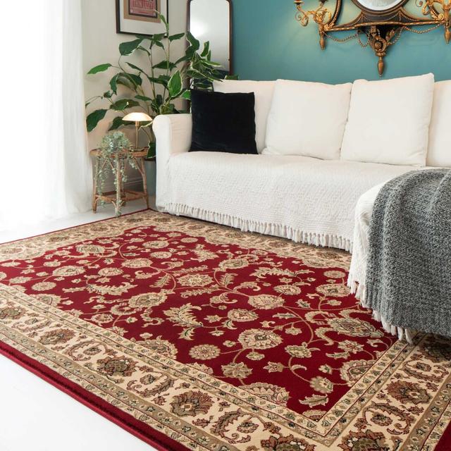 Hallan Power Loom Red Rug ClassicLiving Rug Size: Rectangle 160 x 230cm on Productcaster.