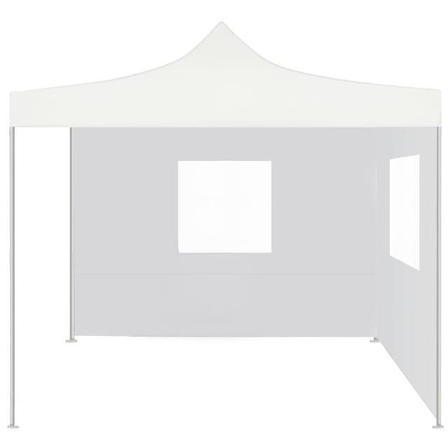 Rhinebeck 3m x 3m Steel Party Tent Dakota Fields Roof Colour: White on Productcaster.