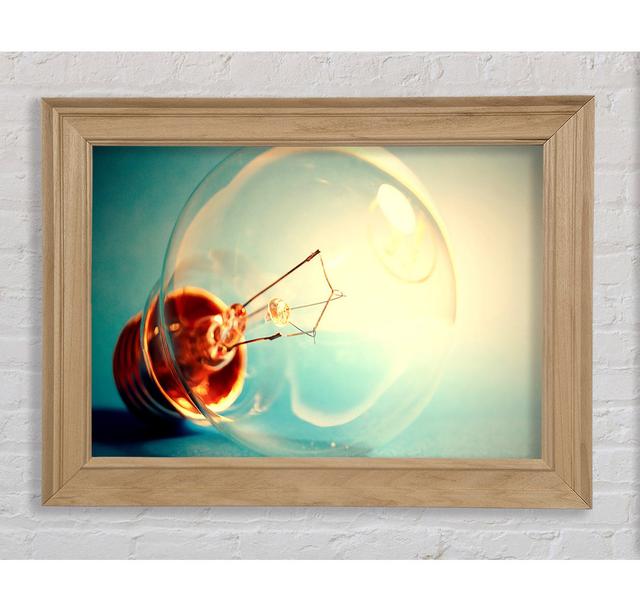 Light Bulb Macro Framed Print Bright Star Size: 21cm H x 42cm W on Productcaster.