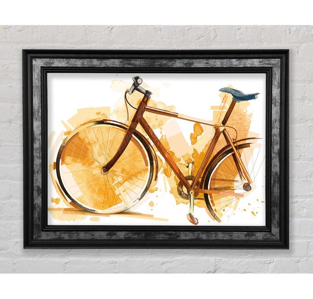 Aquarell Fahrrad - Druck Rosalind Wheeler Größe: 100cm H x 141,4cm B x 8cm T on Productcaster.