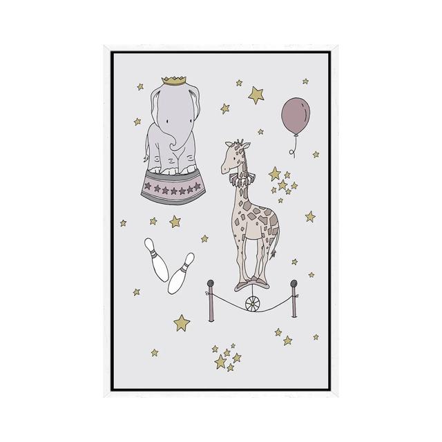 Circus Dreams Elefant Giraffe von Sweet Melody Designs - Galerie-verpackte Leinwand Giclée Isabelle & Max Format: Weißer Rahmen, Größe: 66,04 cm H x 4 on Productcaster.