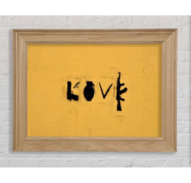 Where Is Love Framed Print - Picture Frame Graphic Art on Canvas Brayden Studio Size: 21cm H x 42cm W x 8cm D, Format: Natural Framed Paper on Productcaster.