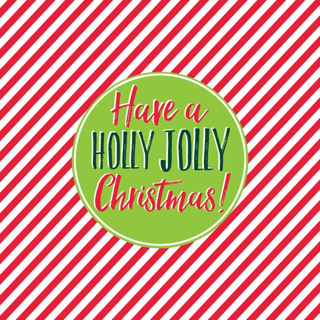 Have a Holly Jolly Christmas - Wrapped Canvas Typography The Seasonal Aisle Size: 30cm H x 30cm W x 3.8cm D on Productcaster.