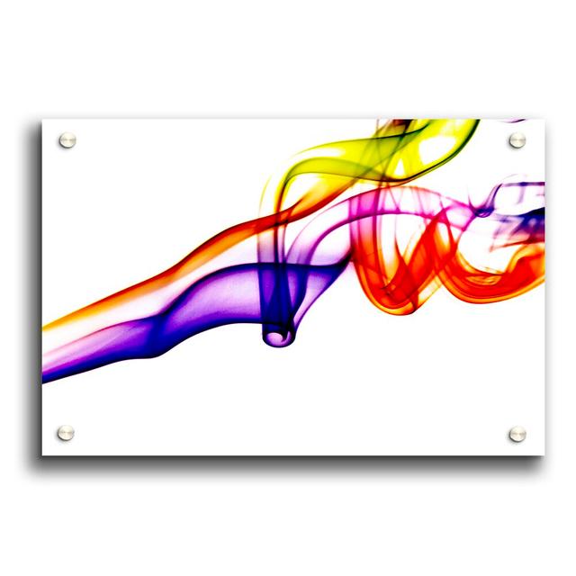 Rainbow Smoke Celebration - Unframed Graphic Art Print on Paper East Urban Home Size: 84.1cm H x 118.9cm W on Productcaster.