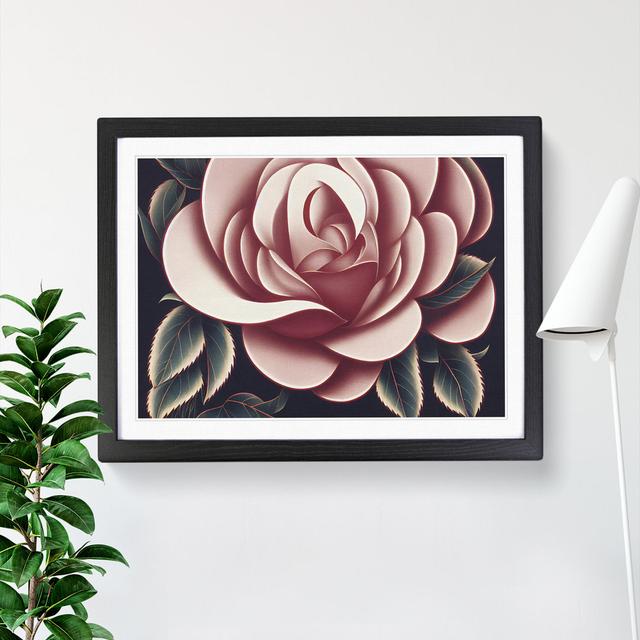 XH1022-7558X Rose Flower Deco Vol.3 - Single Picture Frame Painting 17 Stories Frame Colour: Black , Size: 34cm H x 46cm W x 2cm D on Productcaster.