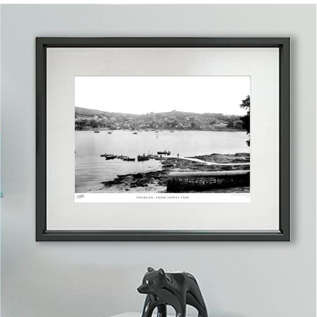 'Polruan, from Fowey 1908' - Picture Frame Photograph Print on Paper The Francis Frith Collection Size: 45cm H x 60cm W x 2.3cm D on Productcaster.