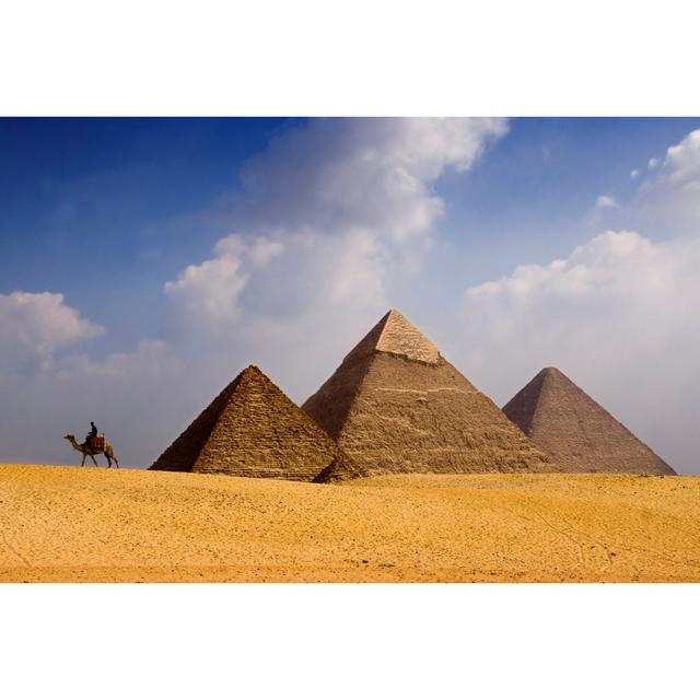 Pyramids by Grandfailure - Wrapped Canvas Art Prints Natur Pur Size: 51cm H x 76cm W x 3.8cm D on Productcaster.