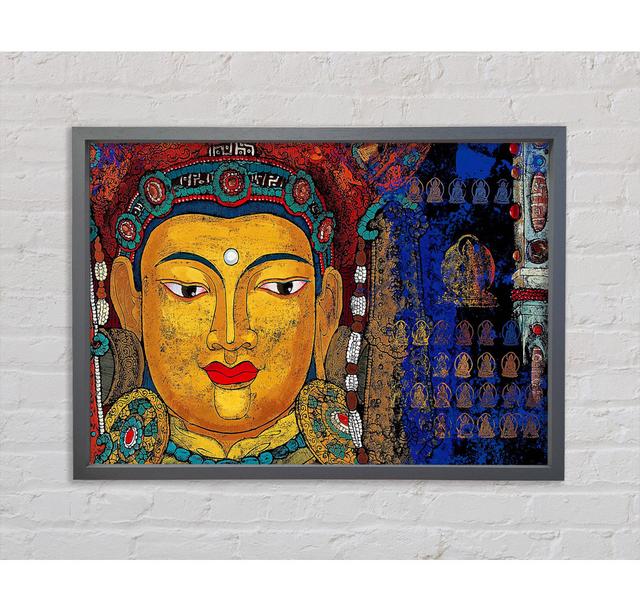 Tibetische Kunst Buddha - Druck BohoLiving Größe: 100 cm H x 141,4 cm B on Productcaster.