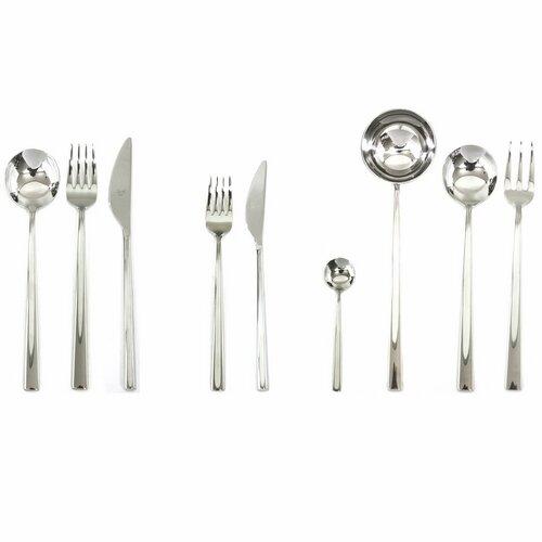 Mepra Movida 75 Piece Stainless Steel Cutlery Set , Service for 12 Mepra on Productcaster.