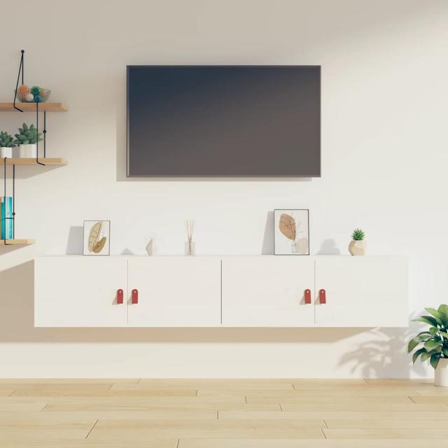 Luehrmann TV Stand for TVs up to 32" Ebern Designs Finish: White, Size: 30cm H x 80cm W x 30cm D on Productcaster.