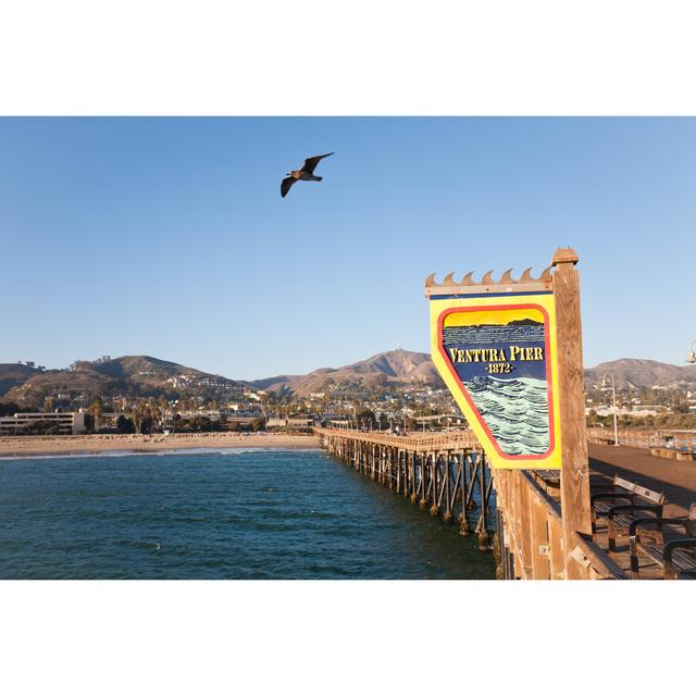 Ventura Pier Symbol by Dima_Rogozhin - Wrapped Canvas Photograph 17 Stories Size: 51cm H x 76cm W x 3.8cm D on Productcaster.