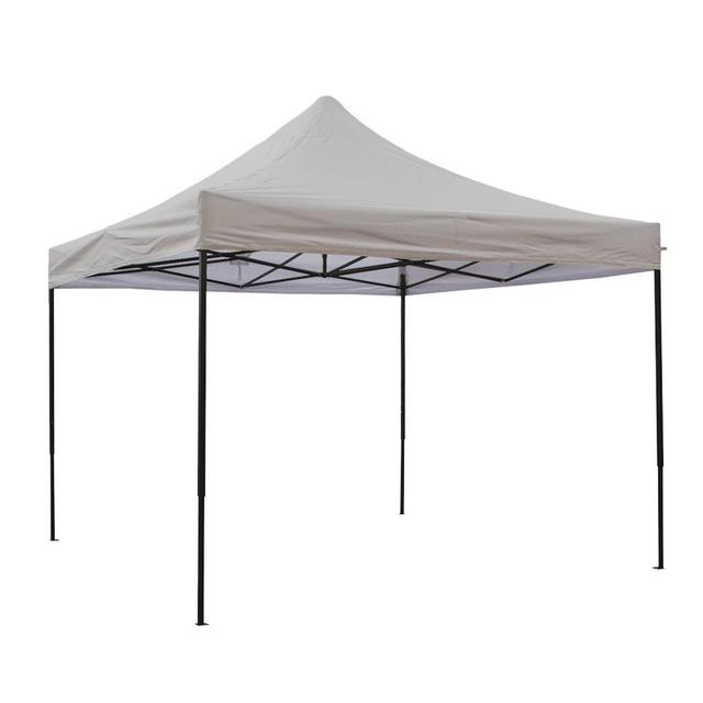 Cailin Pop-Up Gazebo Dakota Fields Size: 280cm H x 250cm W x 250 cm D, Roof Colour: Light Grey on Productcaster.