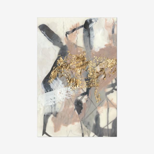 Golden Blush I by Jennifer Goldberger - Wrapped Canvas Painting Print Mercury Row Size: 91cm H x 61cm W, Format: Wrapped Canvas on Productcaster.