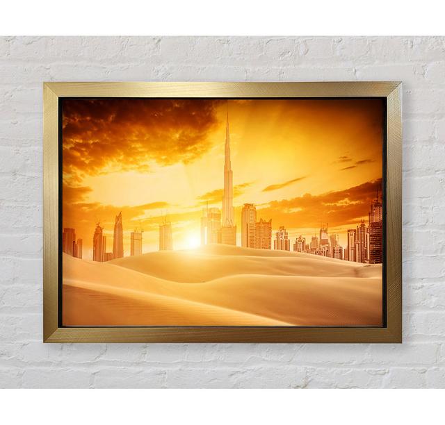 Stunning Burj Khalifa Tallest Building In The World - Single Picture Frame Art Prints Bright Star Size: 42cm H x 59.7cm W on Productcaster.