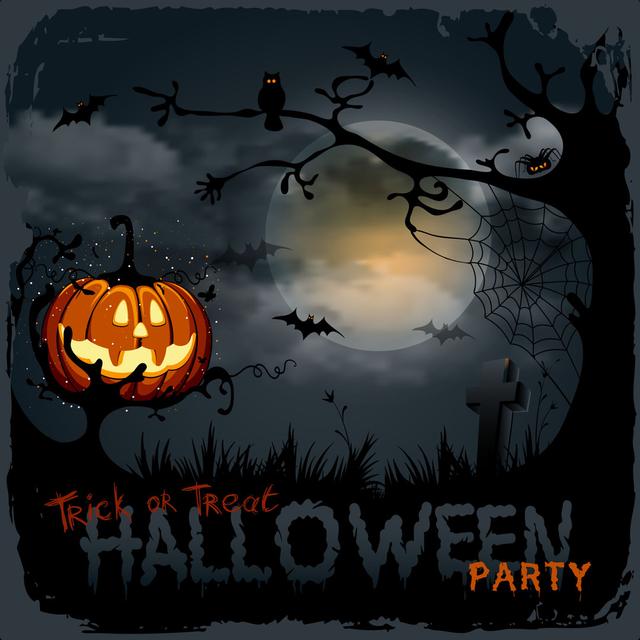 Halloween Night Background by Pazhyna - Wrapped Canvas Print The Seasonal Aisle Size: 76cm H x 76cm W on Productcaster.