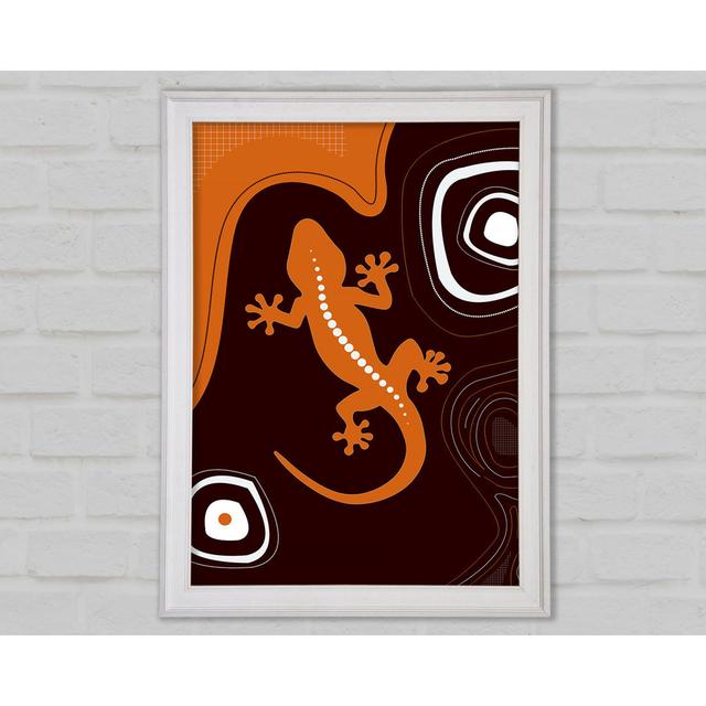 Aboriginal Lizard 3 Framed Print Bright Star Size: 42cm H x 29.7cm W x 1.5cm D on Productcaster.