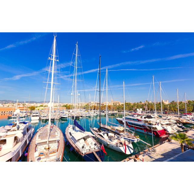 Palma De Mallorca Port - Wrapped Canvas Print Breakwater Bay Size: 20cm H x 30cm W x 3.8cm D on Productcaster.