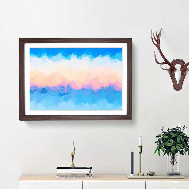 Cold Mountain in Abstract - Picture Frame Graphic Art Print East Urban Home Frame Option: Walnut Framed, Size: 62cm H x 87cm W x 2cm D on Productcaster.