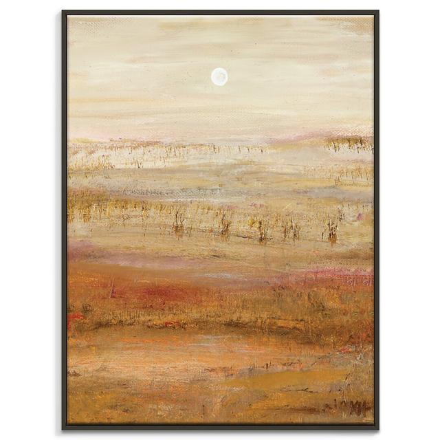 Mid Winter Moon by Karen Hopkins - Painting on Canvas East Urban Home Format: Black Floater Frame, Size: 51cm H x 41cm W on Productcaster.