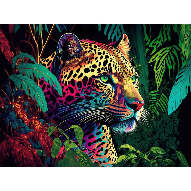 Jaguar In The Jungle II - No Frame Art Prints on Float Glass 17 Stories on Productcaster.