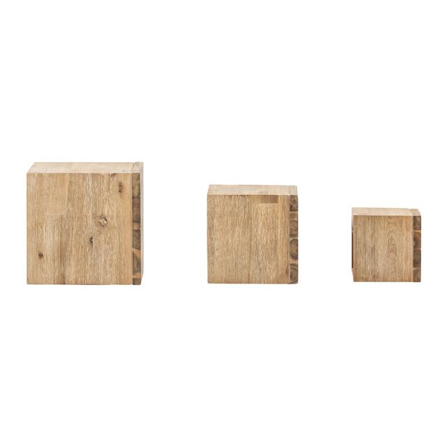 Delinx 3 Piece Square Acacia Solid Wood Alpen Home on Productcaster.