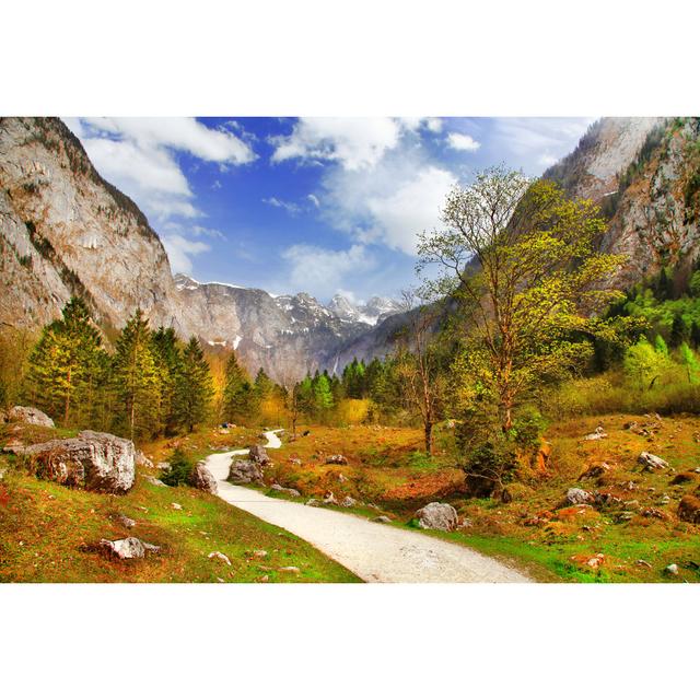 Autumn in Alps by Freeartist - Wrapped Canvas Photograph Alpen Home Size: 51cm H x 76cm W on Productcaster.