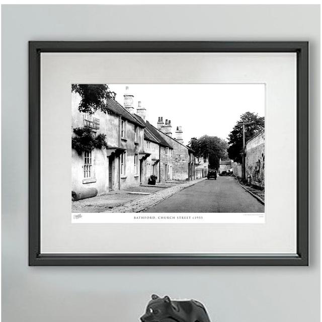 'Bathford, Church Street C1955' - Picture Frame Photograph Print on Paper The Francis Frith Collection Size: 45cm H X 60cm W x 2cm D on Productcaster.