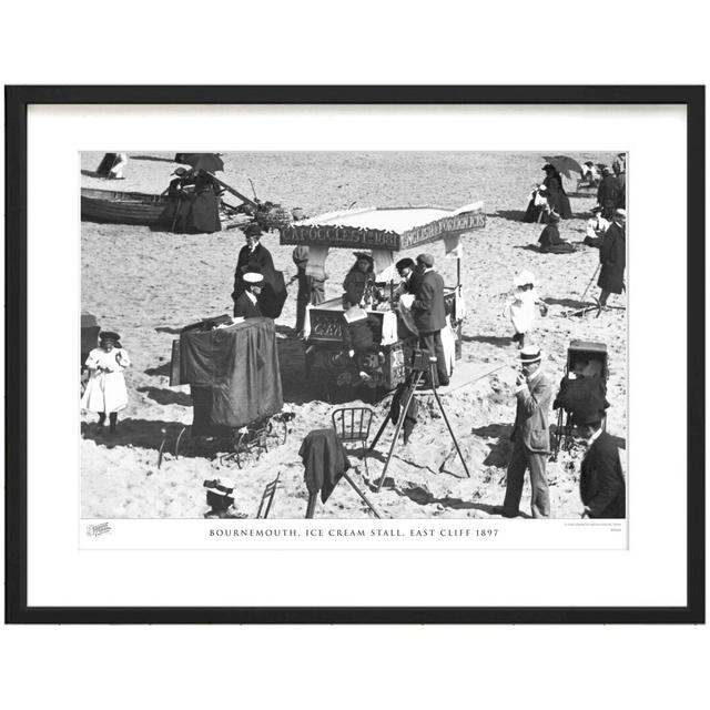 'Bournemouth, Ice Cream Stall, East Cliff 1897' by Francis Frith - Picture Frame Photograph Print on Paper The Francis Frith Collection Size: 45cm H x on Productcaster.