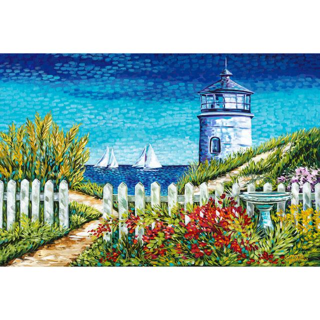 Lighthouse Retreat I by Carolee Vitaletti - Wrapped Canvas Art Prints Longshore Tides Size: 51cm H x 76cm W on Productcaster.