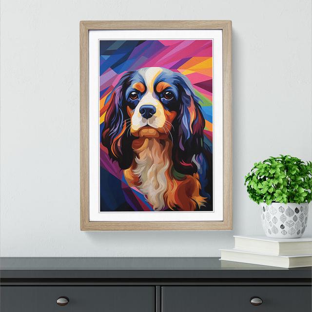 Cavalier King Charles Spaniel Op No.2 - Print Marlow Home Co. Format: Oak Framed, Size: 64cm H x 46cm W x 2cm D on Productcaster.