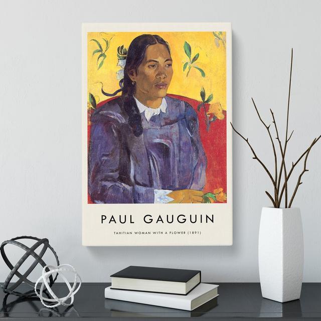 Seated Woman Vol.2 by Paul Gauguin - Wrapped Canvas Painting East Urban Home Size: 50cm H x 35cm W x 3cm D on Productcaster.