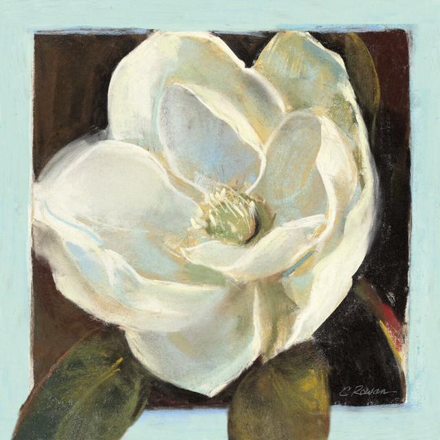 Magnolia III by Carol Rowan - Wrapped Canvas Painting Marlow Home Co. Size: 91cm H x 91cm W on Productcaster.